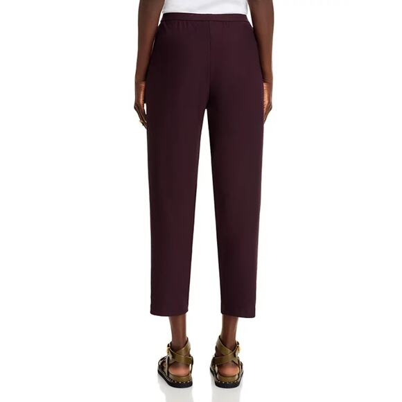 EILEEN FISHER WOMENS SIZE LARGE DRESS TAPERED ANKLE PANT PURPLE MINIMAL NEW - Picture 2 of 14